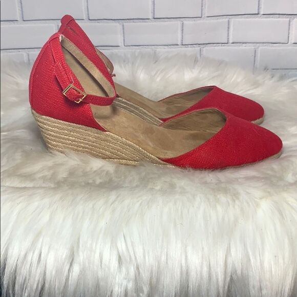 Nine West Red ChickFlick Fabric Espadrille… - Picture 4 of 6